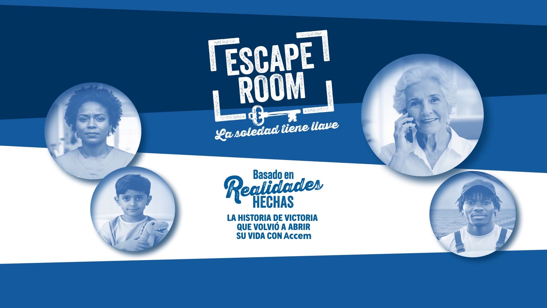 Cartel del escape room «Basado en realidades hechas»